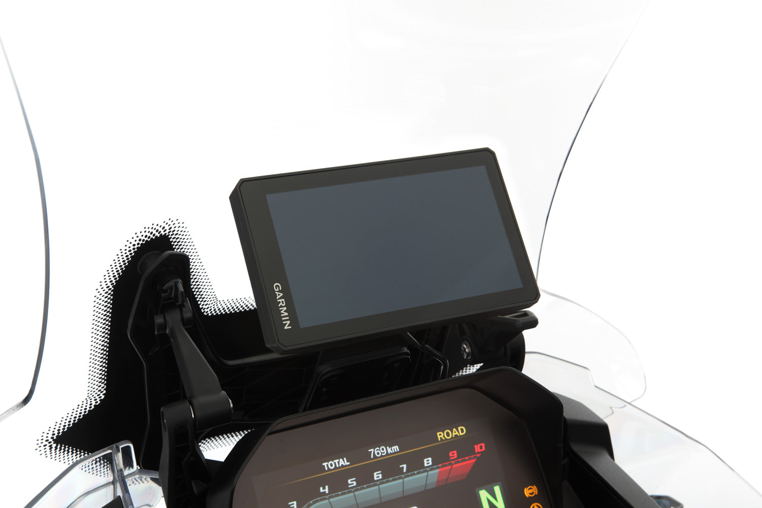 Wunderlich navigation security kit for Garmin Zumo XT - black