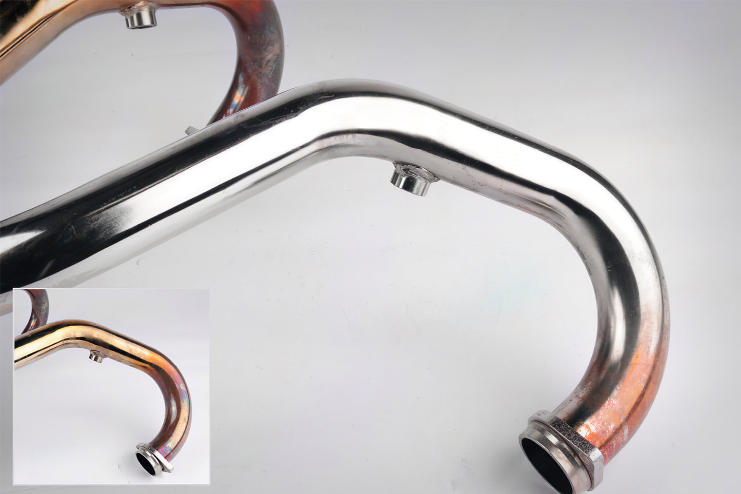 Stainless steel exhaust system cleaner