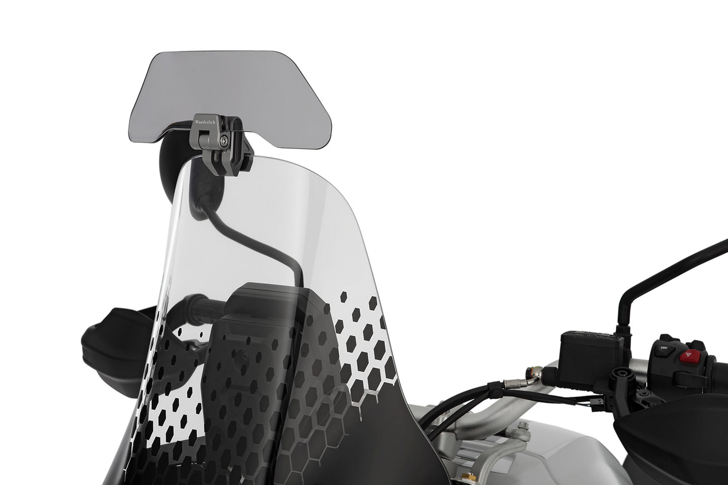 Wunderlich windshield extension VARIO-ERGO+ - silver