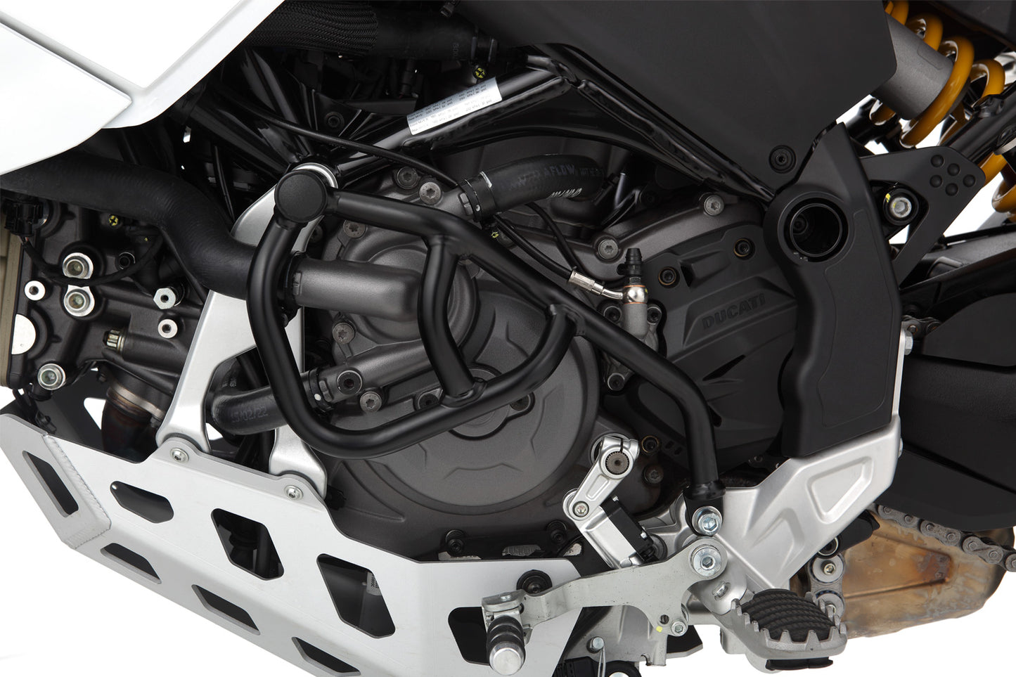 Wunderlich engine protection bar left - black - for installation without the fairing protection ba