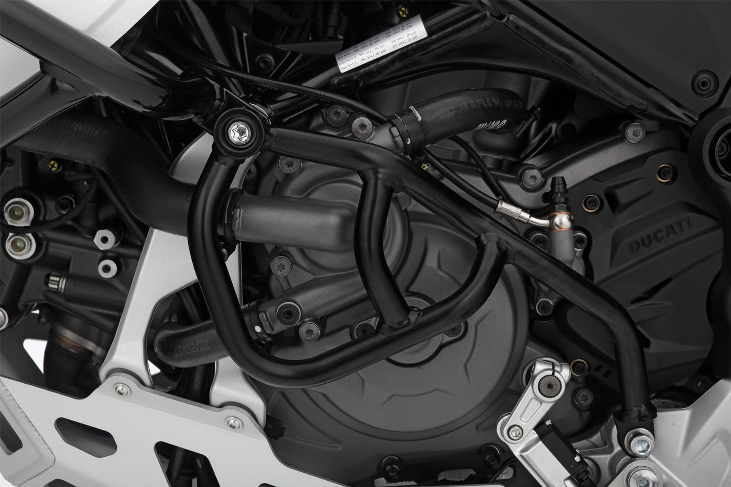 Wunderlich engine protection bar left - black - for installation without the fairing protection ba