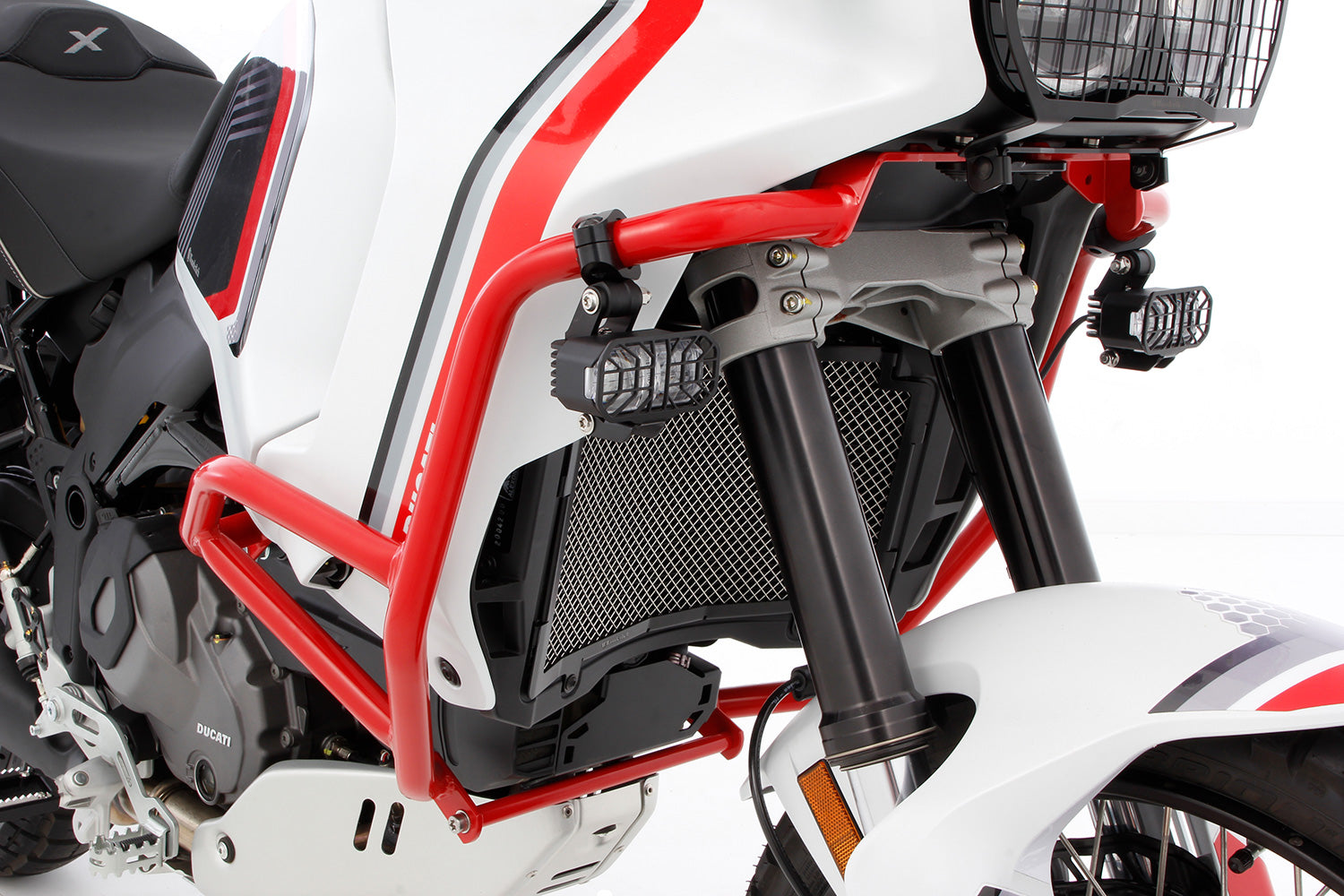 Wunderlich fairing protection bar - red - For models with Standard engine protection