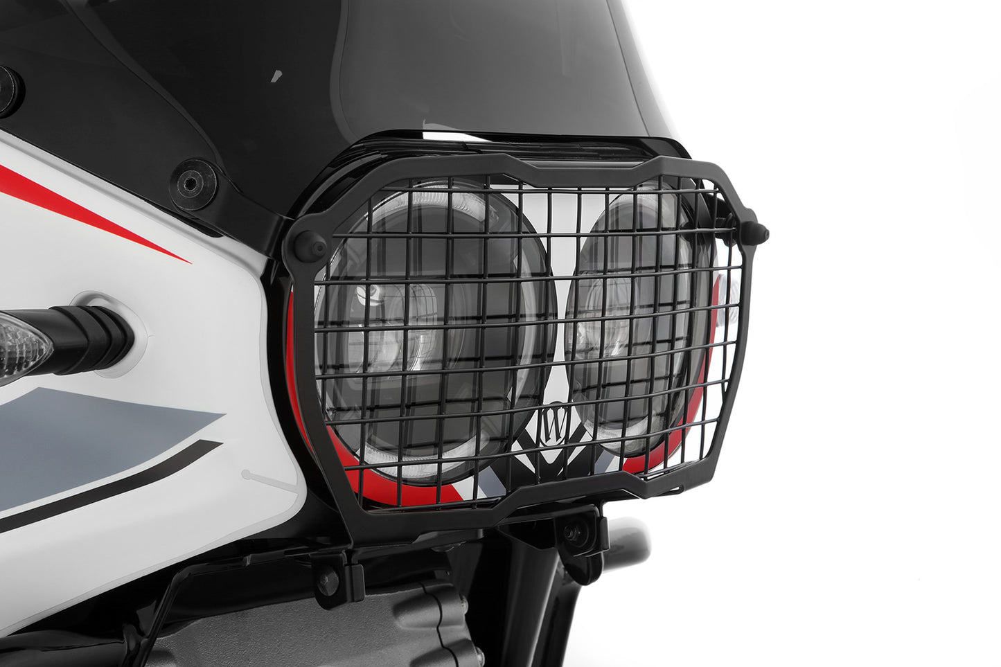 Wunderlich foldable headlight protection grille - black