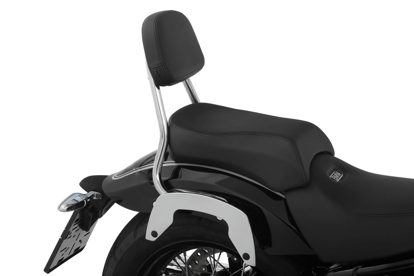 Adapter set for C-Bow soft case carrier in combination with backrest