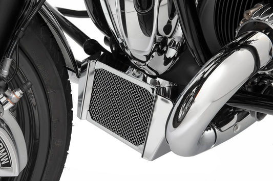 Wunderlich oil cooler shroud with protective function - chromed