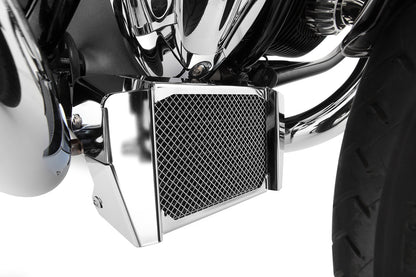 Wunderlich oil cooler shroud with protective function - chromed