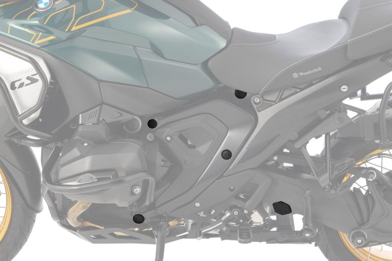 Frame caps 8-piece R 1300 GS (Adventure) - Set - black