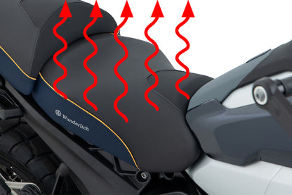 AKTIVKOMFORT Rider Seat with Seat Heating Smart Plug & Play - standard - imperial blue-gold