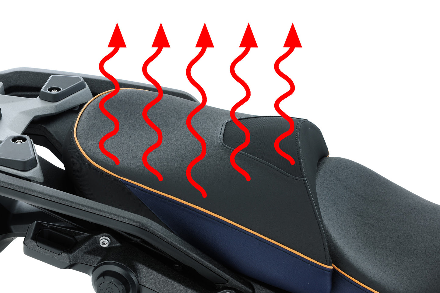 AKTIVKOMFORT passenger Seat with Seat Heating Smart Plug & Play - queens edition - imperial blue-gold