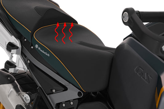 AKTIVKOMFORT rider seat with seat heating for the R 1300 GS Adventure - standard - green gold