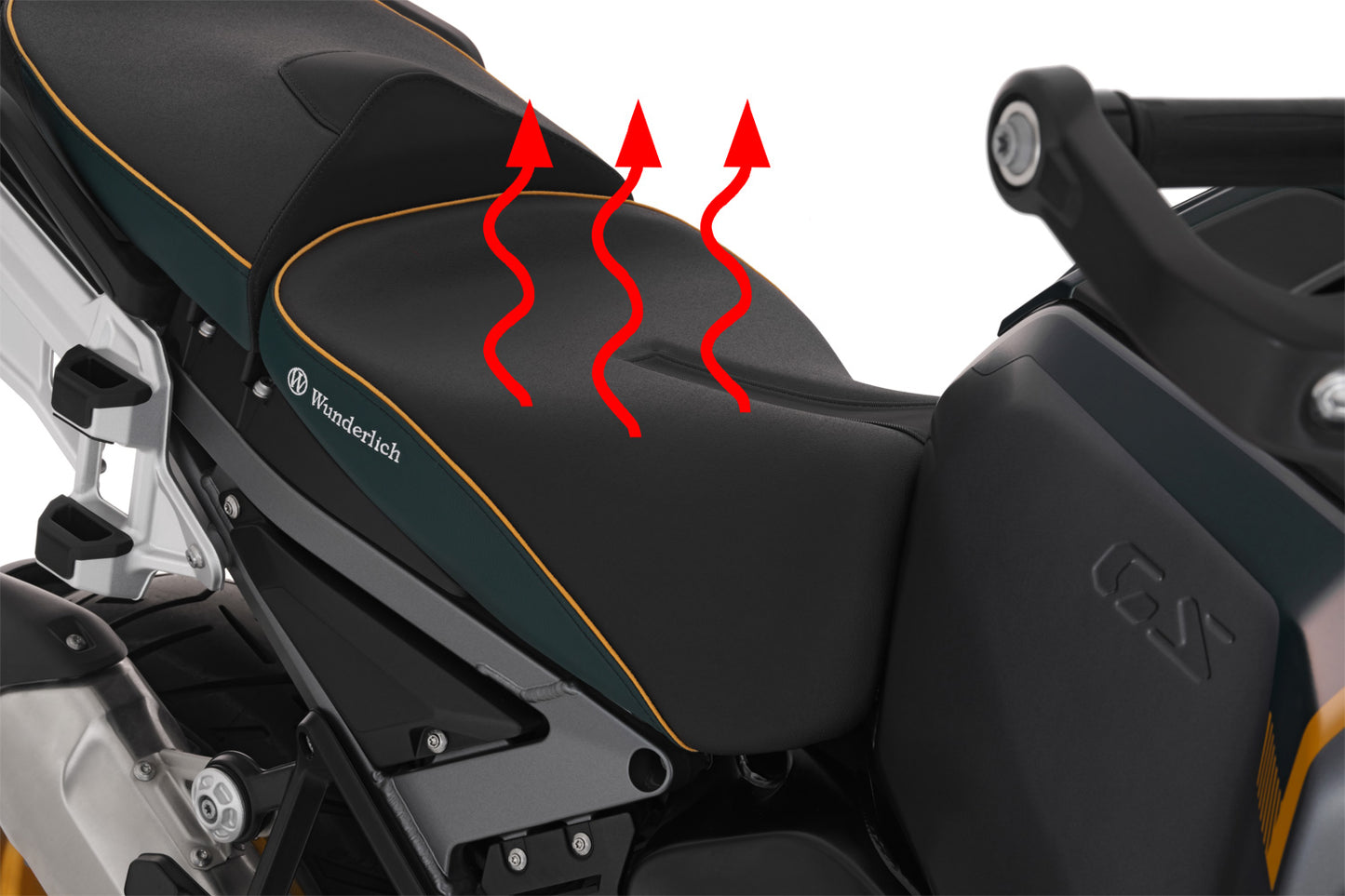 AKTIVKOMFORT rider seat with seat heating R 1300 GS Adventure - low - green gold