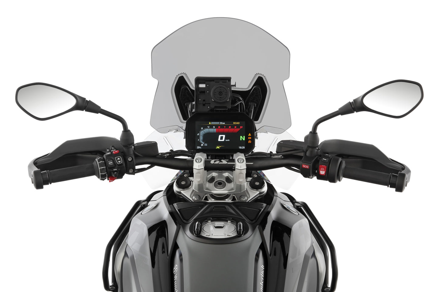 Windshield MARATHON - smoked grey - For models with ACC