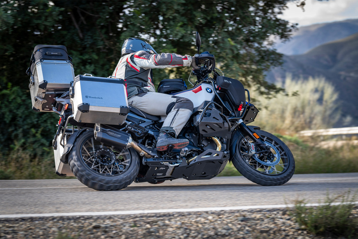 Wunderlich ULTIMATE Supplementary Bars for R 1300 GS Adv Tank Protection Bar - black-silver