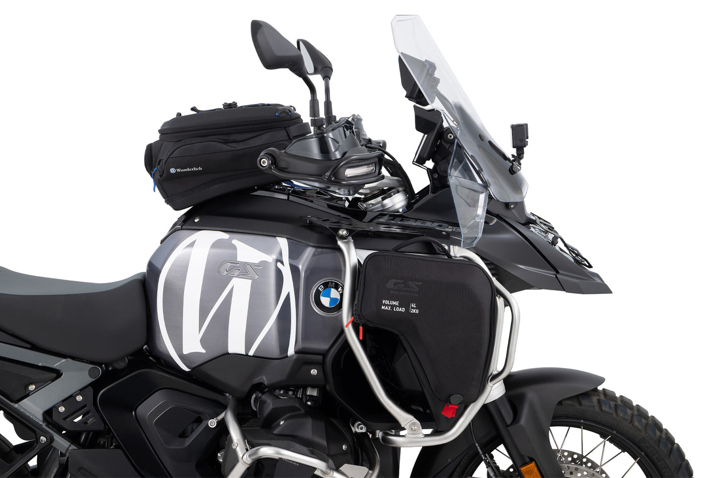 Tank protection bar ULTIMATE PRO R 1300 GS Adventure - silver-black