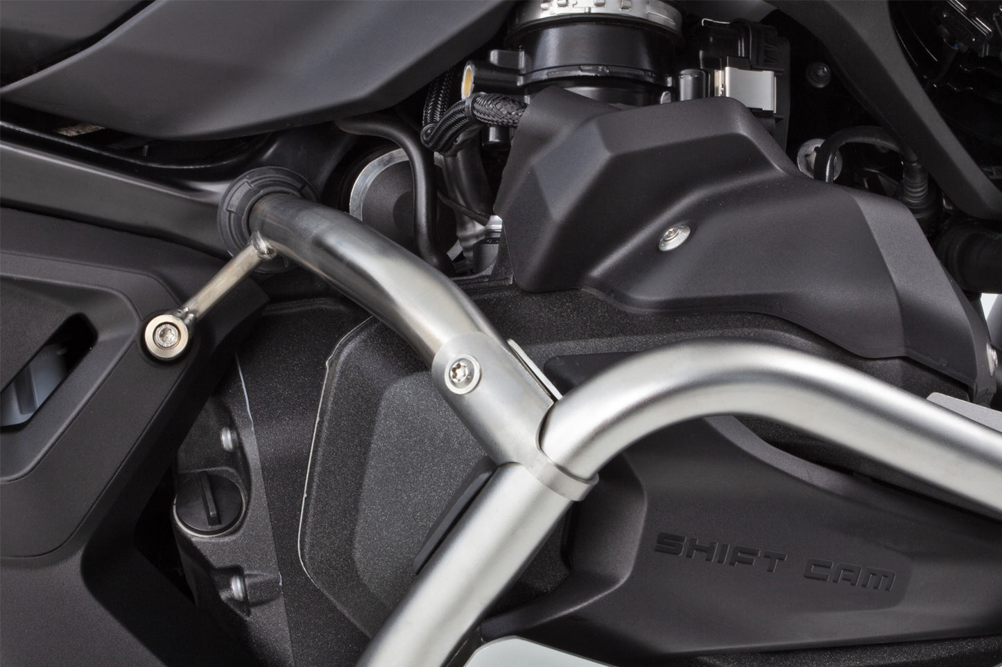 Wunderlich reinforcement bar for the original engine protection bar R 1300 GS and GS Adventure - stainless steel