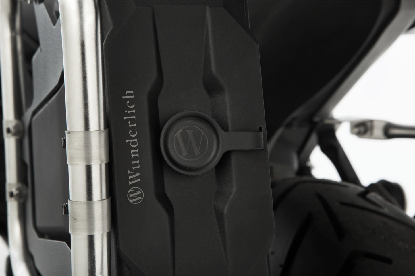 Tool Box with Standard Lock – suitable for Wunderlich Pannier Racks R 1300 GS Adventure - incl. two keys - black