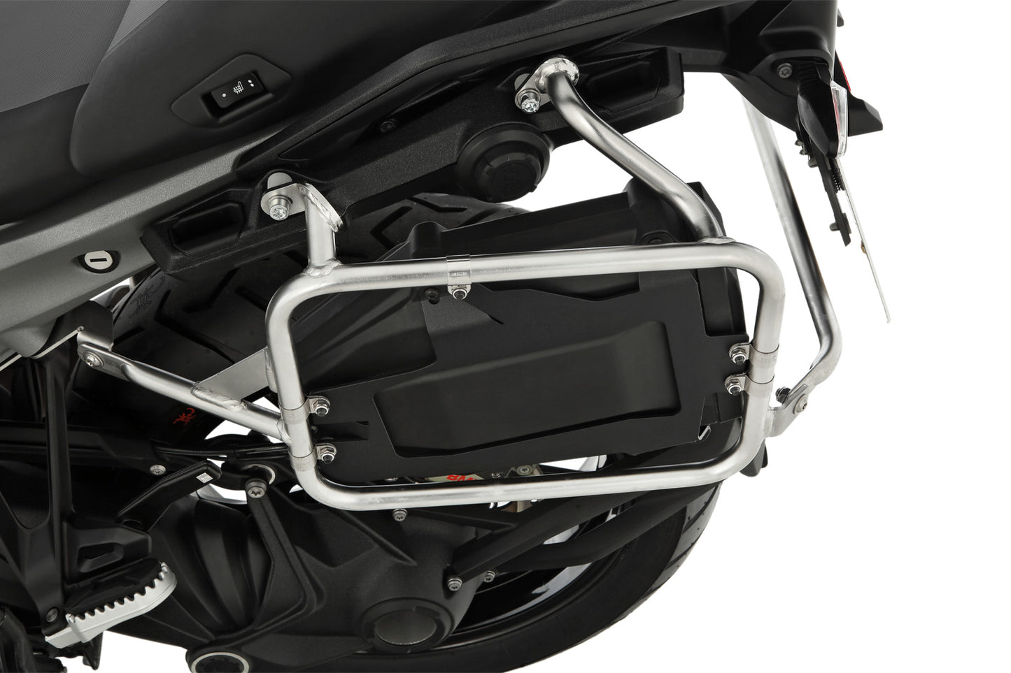 Tool Box with Standard Lock – suitable for Wunderlich Pannier Racks R 1300 GS Adventure - incl. two keys - black