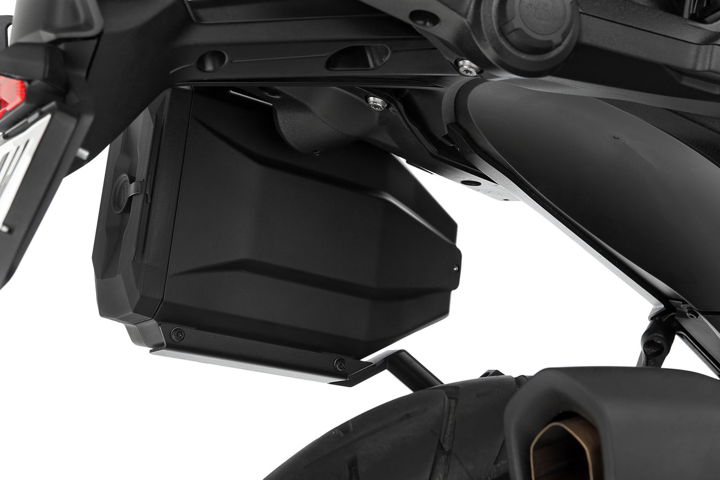 Wunderlich tool box for models with Vario case mounts - black - For original BMW keys