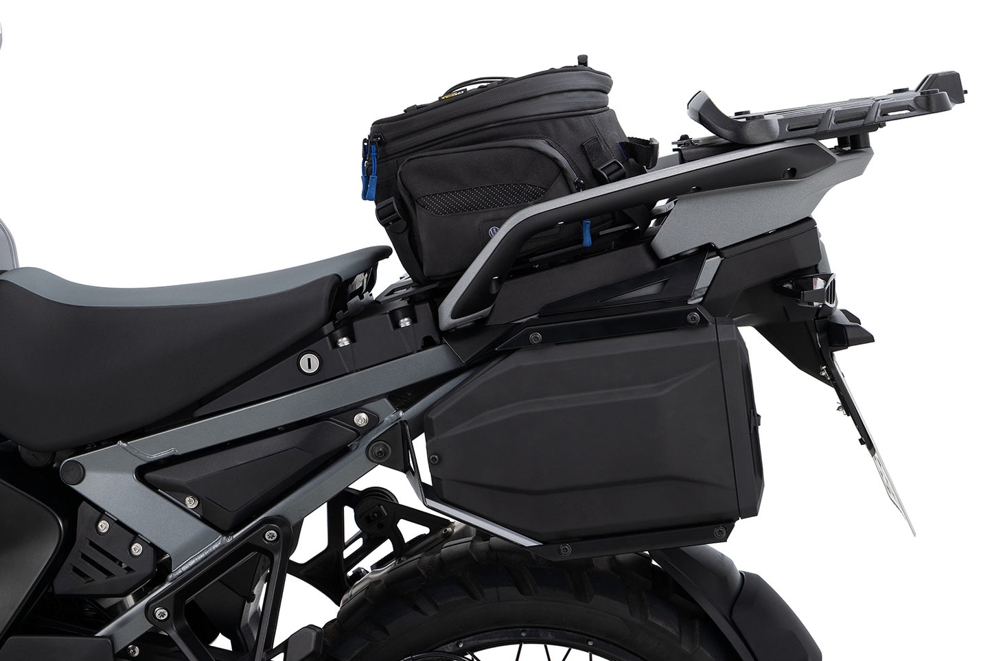Toolbox for R 1300 GS Adv with EXTREME luggage rack / without original BMW luggage mounts - For original BMW keys - black