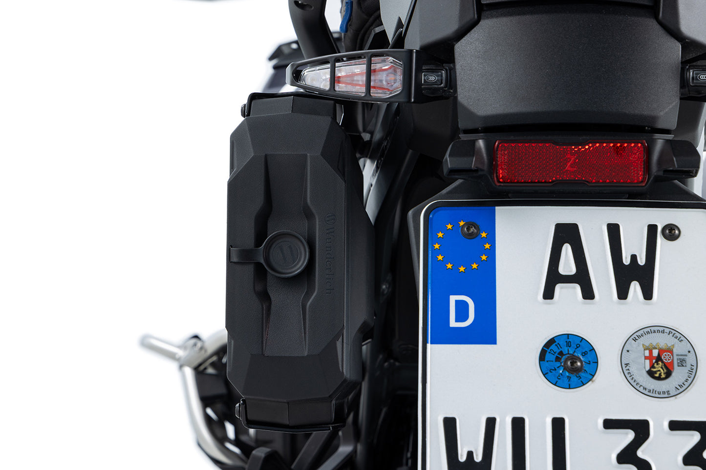 Toolbox for R 1300 GS Adv with EXTREME luggage rack / without original BMW luggage mounts - For original BMW keys - black