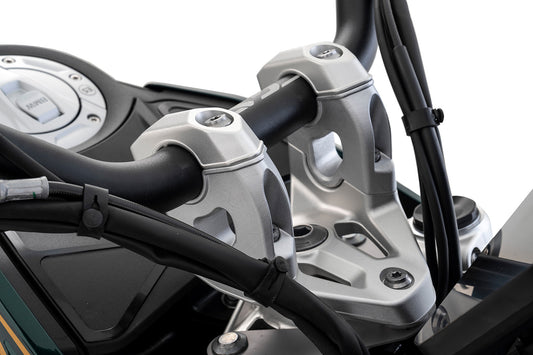 Wunderlich ERGO+ handlebar riser R 1300 GS - silver