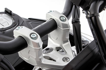 Wunderlich handlebar riser ERGO - silver - 40mm