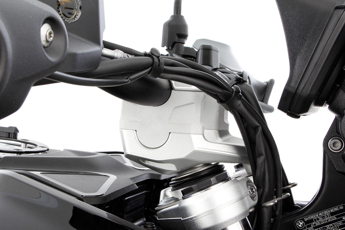 Wunderlich handlebar riser ERGO - silver - 40mm