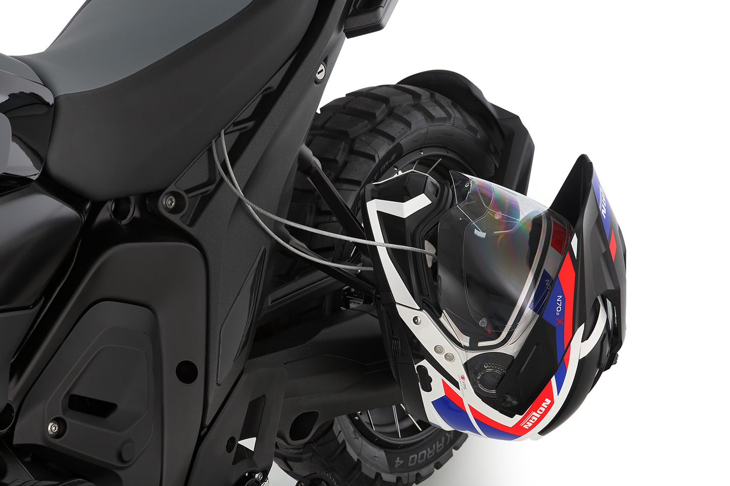 Wunderlich HELM-LOCK helmet anti-theft protection - silver