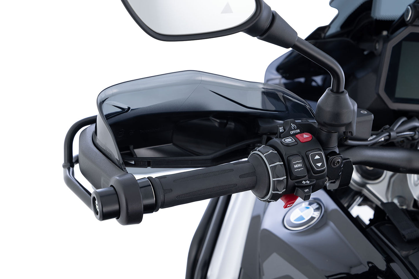Wunderlich Hand Protector Extension ERGO BMW R 1300 GS and GS Adventure - smoked grey