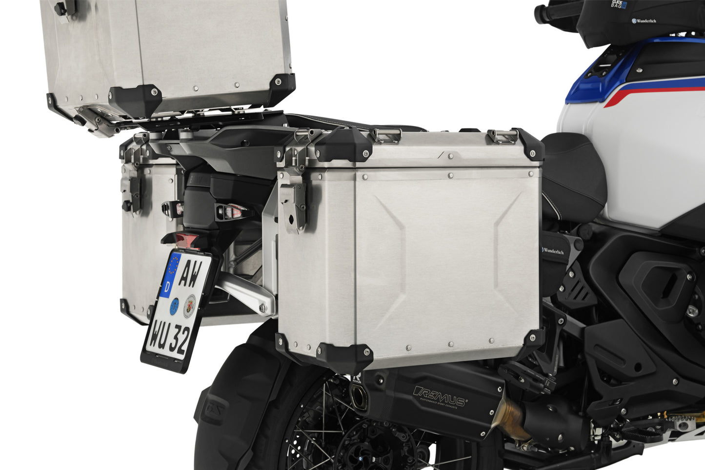 EXTREME slimline case set DirectLock R 1300 GS Adventure - aluminum