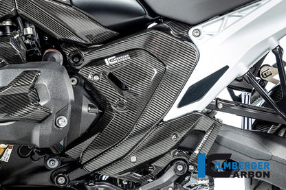 Ilmberger Frame triangle cover R 1300 GS + Adventure - left - carbon - glossy