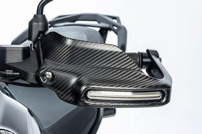 Ilmberger Hand protector with indicator mount R 1300 GS (Adventure) - left - carbon - matt