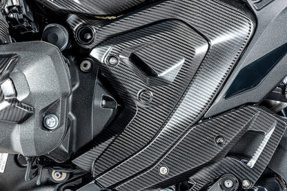 Ilmberger Frame triangle cover R 1300 GS + Adventure - left - carbon - matt