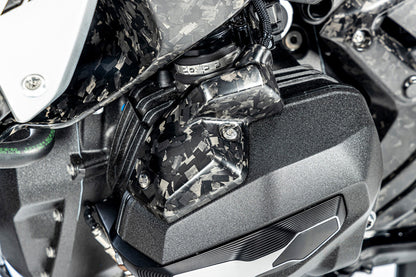 Ilmberger injector cover R 1300 GS + Adventure - left - Black Diamond Carbon - matt