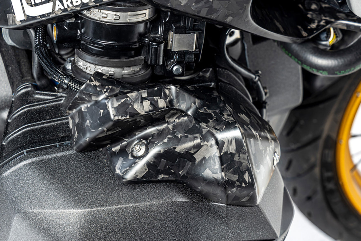 Ilmberger injector cover R 1300 GS + Adventure - right - Black Diamond Carbon - matt