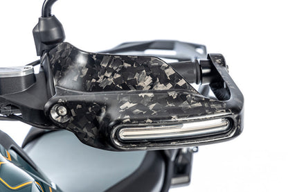 Ilmberger Hand protector with indicator mount R 1300 GS (Adventure) - left - Black Diamond Carbon - matt