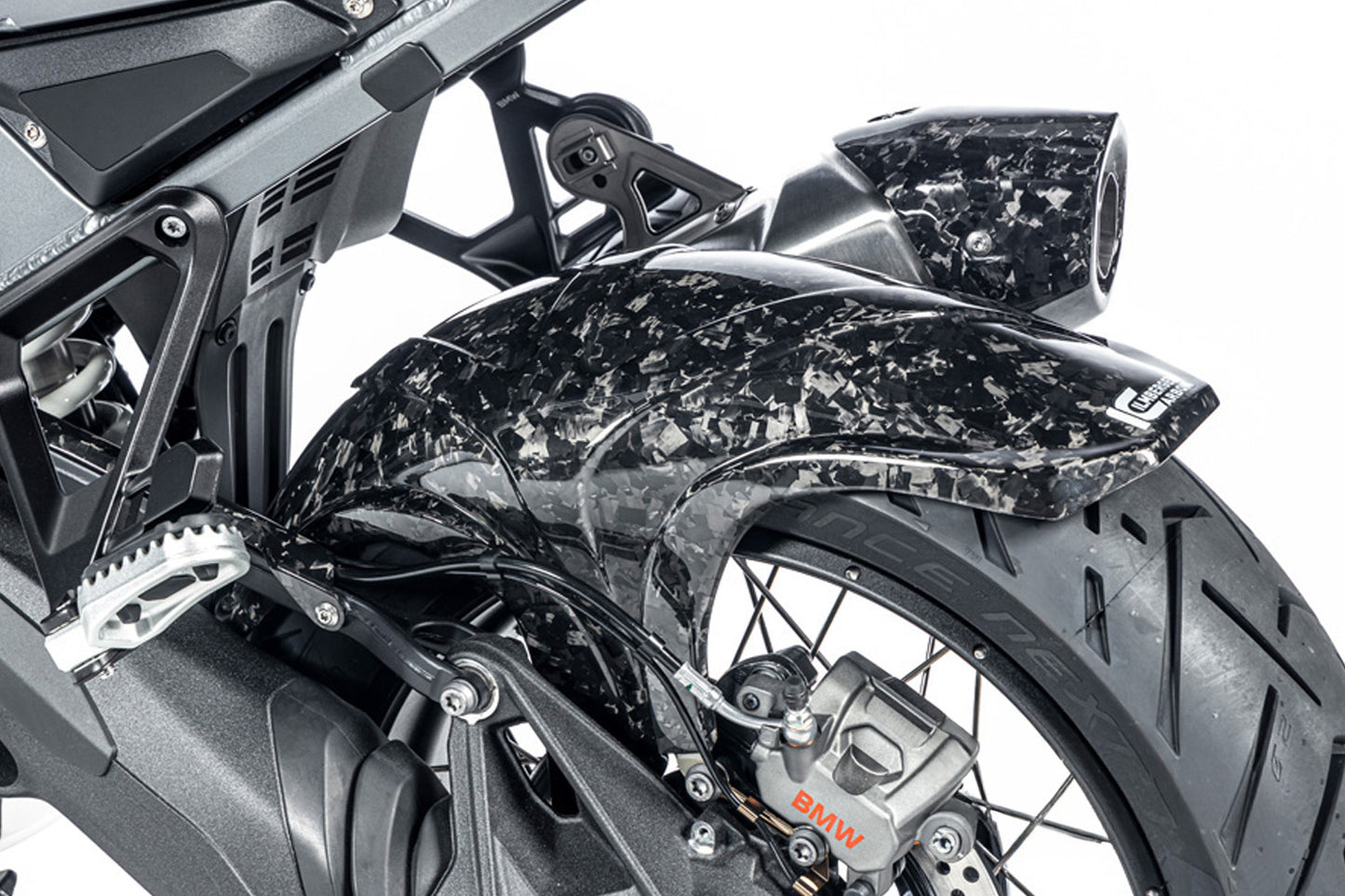 Ilmberger rear MUDGUARD R 1300 GS + Adventure - Black Diamond Carbon - glossy
