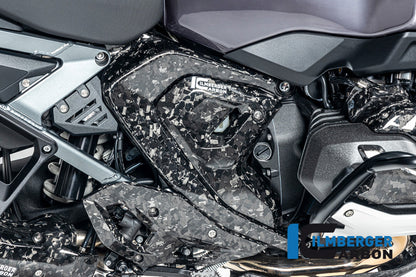 Ilmberger frame triangle cover R 1300 GS + Adventure - right - Black Diamond Carbon - glossy