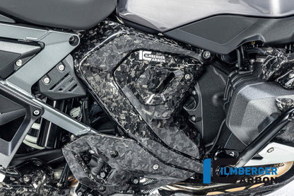 Ilmberger frame triangle cover R 1300 GS + Adventure - right - Black Diamond Carbon - glossy