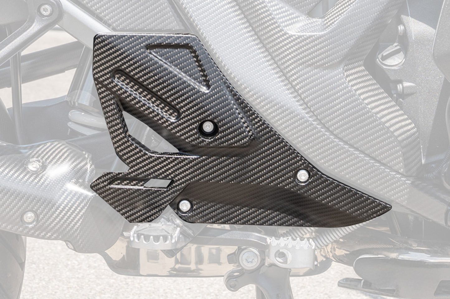 Ilmberger Heel guard R 1300 GS Adventure - right - carbon - matt