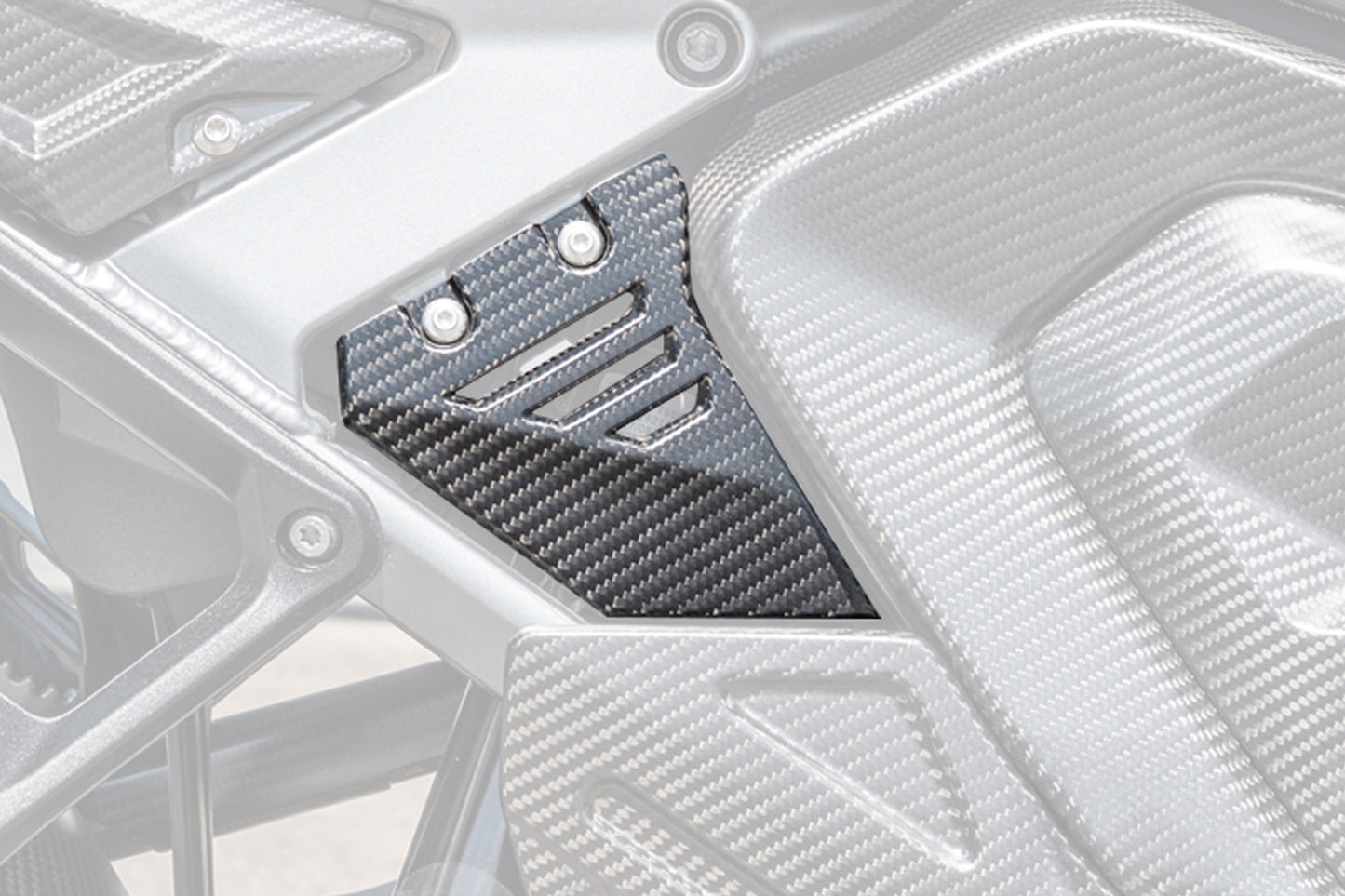 Ilmberger Front Triangle Cover for Rear Frame R 1300 GS Adventure - right - carbon - matt