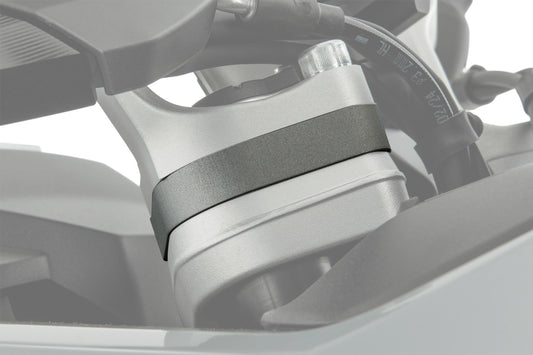 Handlebar Riser ERGO R 1300 RS with original BMW navigation system - 15mm - silver