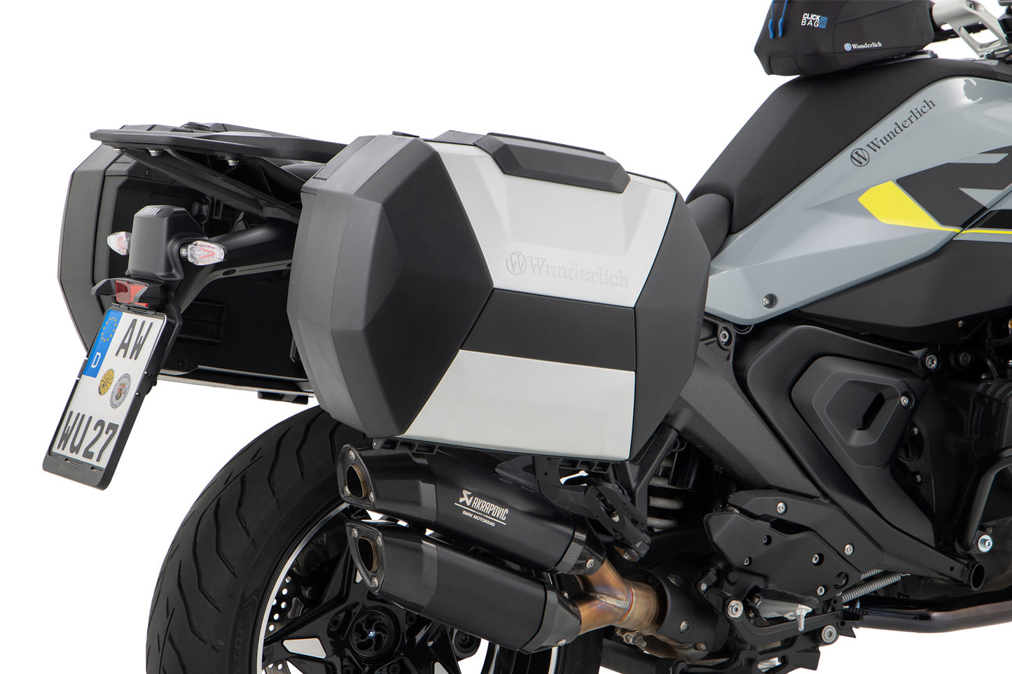 Luggage system Vario case X-CASE R 1300 R/RS - with BMW luggage Mounts - black-silver