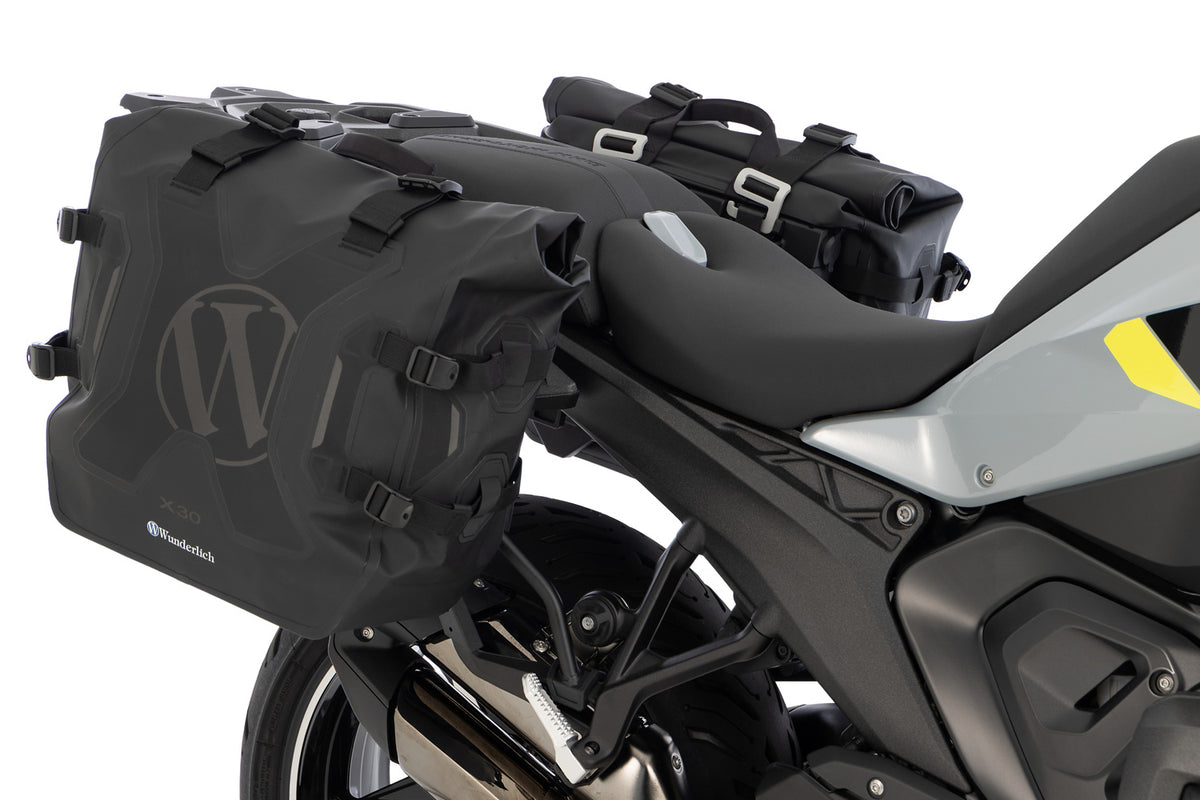 Side Bags with Carrier X Luggage System R1300 R/RS - with BMW luggage Mounts - black