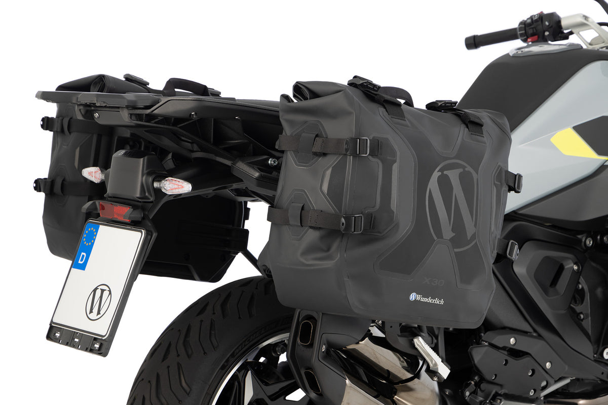 Side Bags with Carrier X Luggage System R1300 R/RS - with BMW luggage Mounts - black