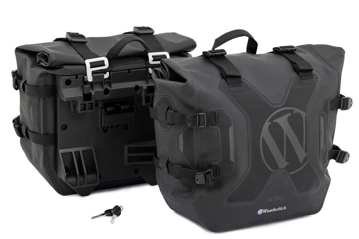 Side Bags with Carrier X Luggage System R1300 R/RS - with BMW luggage Mounts - black