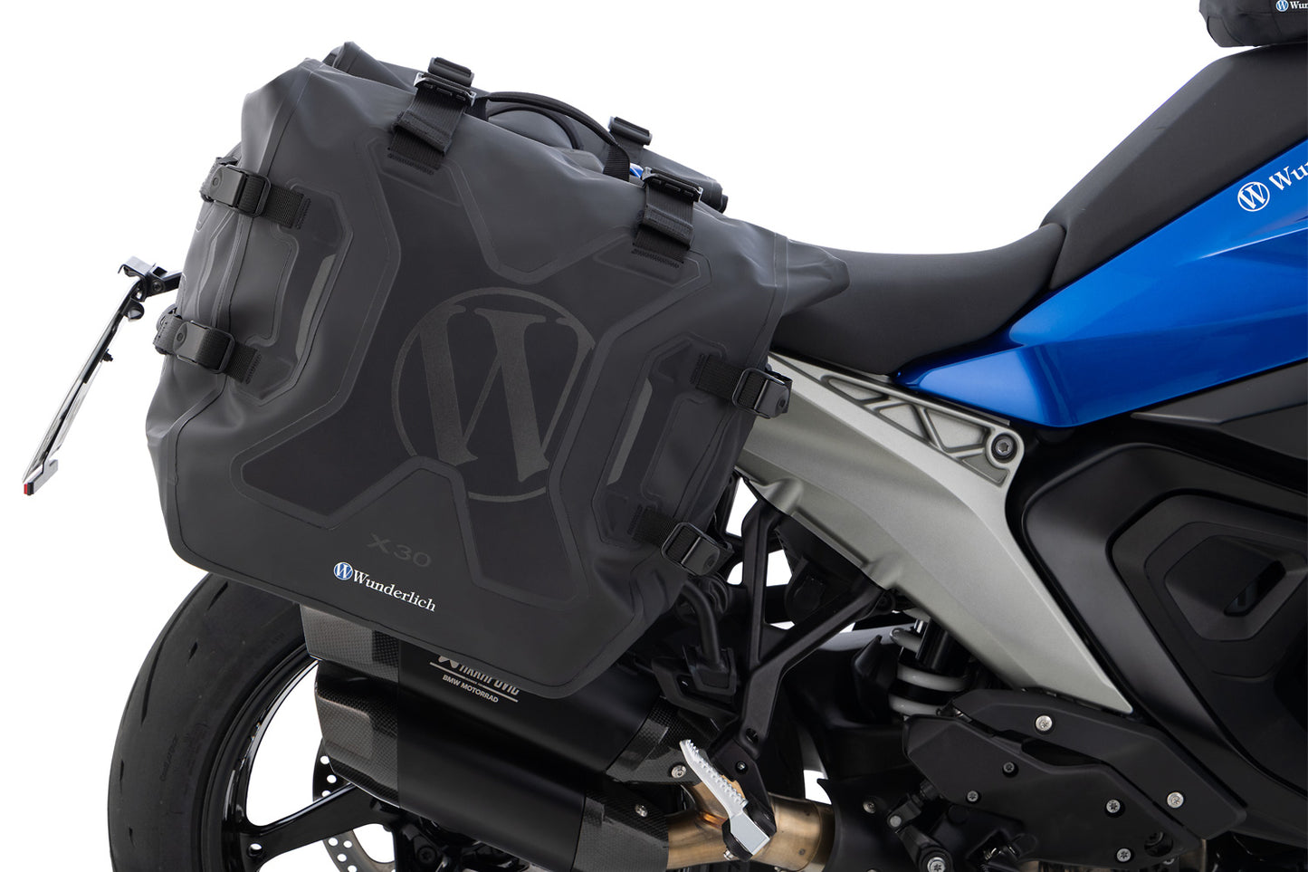 X luggage system side bags with carrier R 1300 R/RS - without BMW luggage Mounts - black