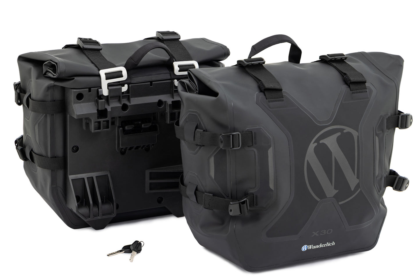 X luggage system side bags with carrier R 1300 R/RS - without BMW luggage Mounts - black