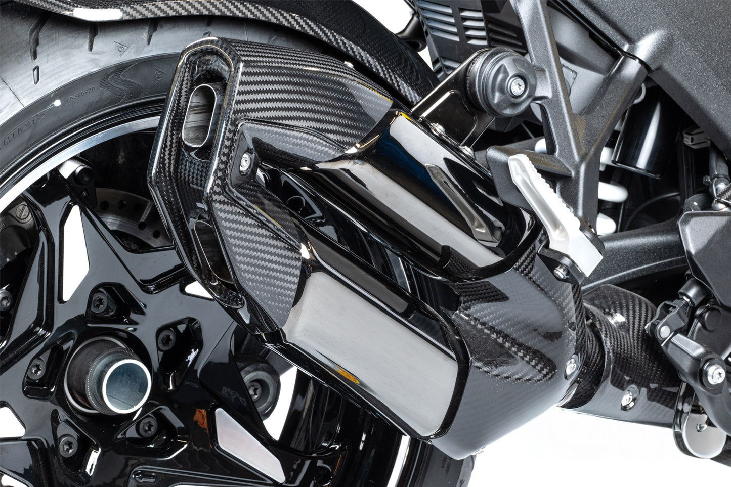 Ilmberger exhaust end cap kit BMW R 1300 R/RS - carbon - glossy