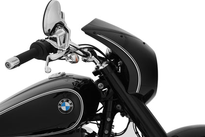 Wunderlich cockpit fairing »Rock ’n‘ Roll« - Blackstorm Metallic - white striped